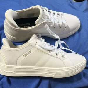 Skechers Arch Fit White Slip-On Sneakers